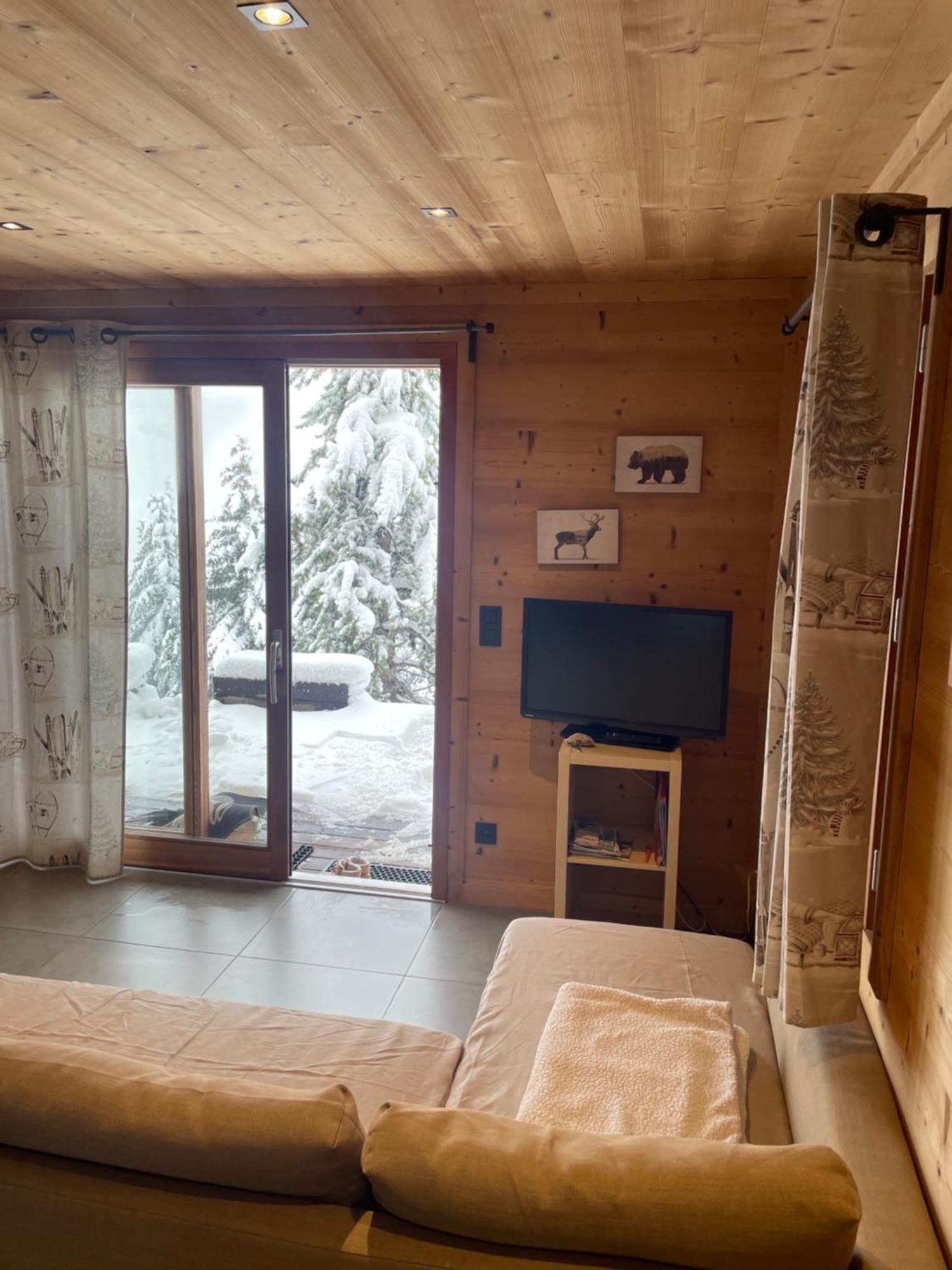 Cosy Mountain _ Free Park Apartment Montgenevre Bagian luar foto